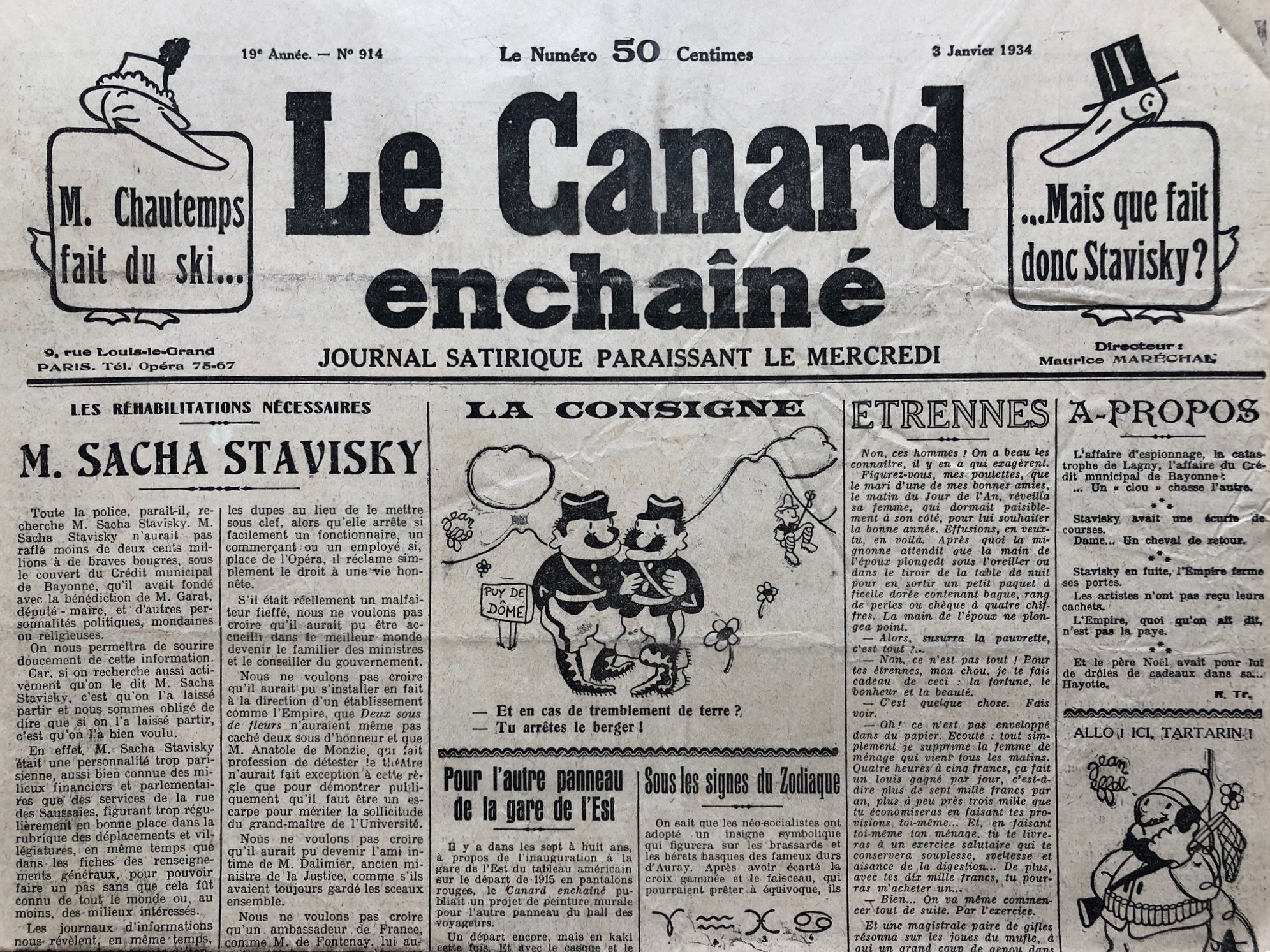 Couac ! | Acheter un Canard | Vente d'Anciens Journaux du Canard Enchaîné. Des Journaux Satiriques de Collection, Historiques & Authentiques de 1916 à 2004 ! | 914 1