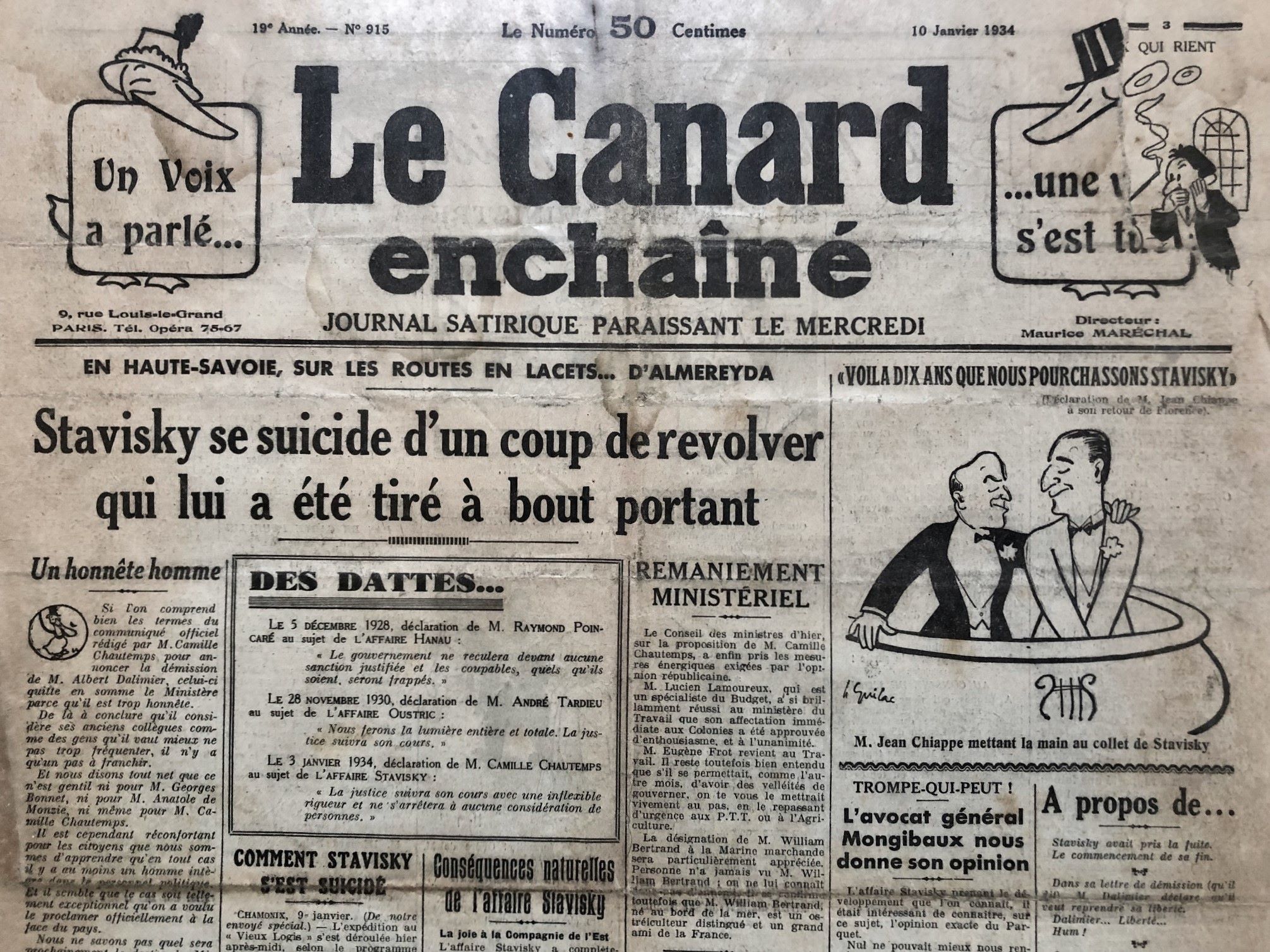 Couac ! | Acheter un Canard | Vente d'Anciens Journaux du Canard Enchaîné. Des Journaux Satiriques de Collection, Historiques & Authentiques de 1916 à 2004 ! | 915 1