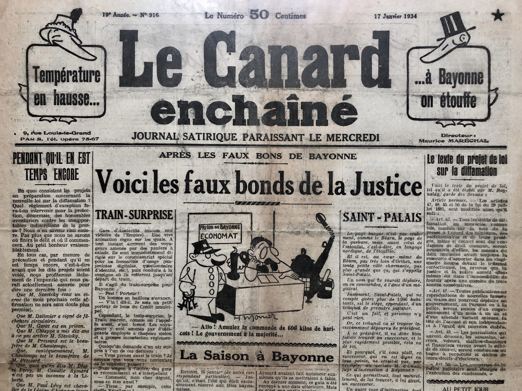 Couac ! | Acheter un Canard | Vente d'Anciens Journaux du Canard Enchaîné. Des Journaux Satiriques de Collection, Historiques & Authentiques de 1916 à 2004 ! | 916