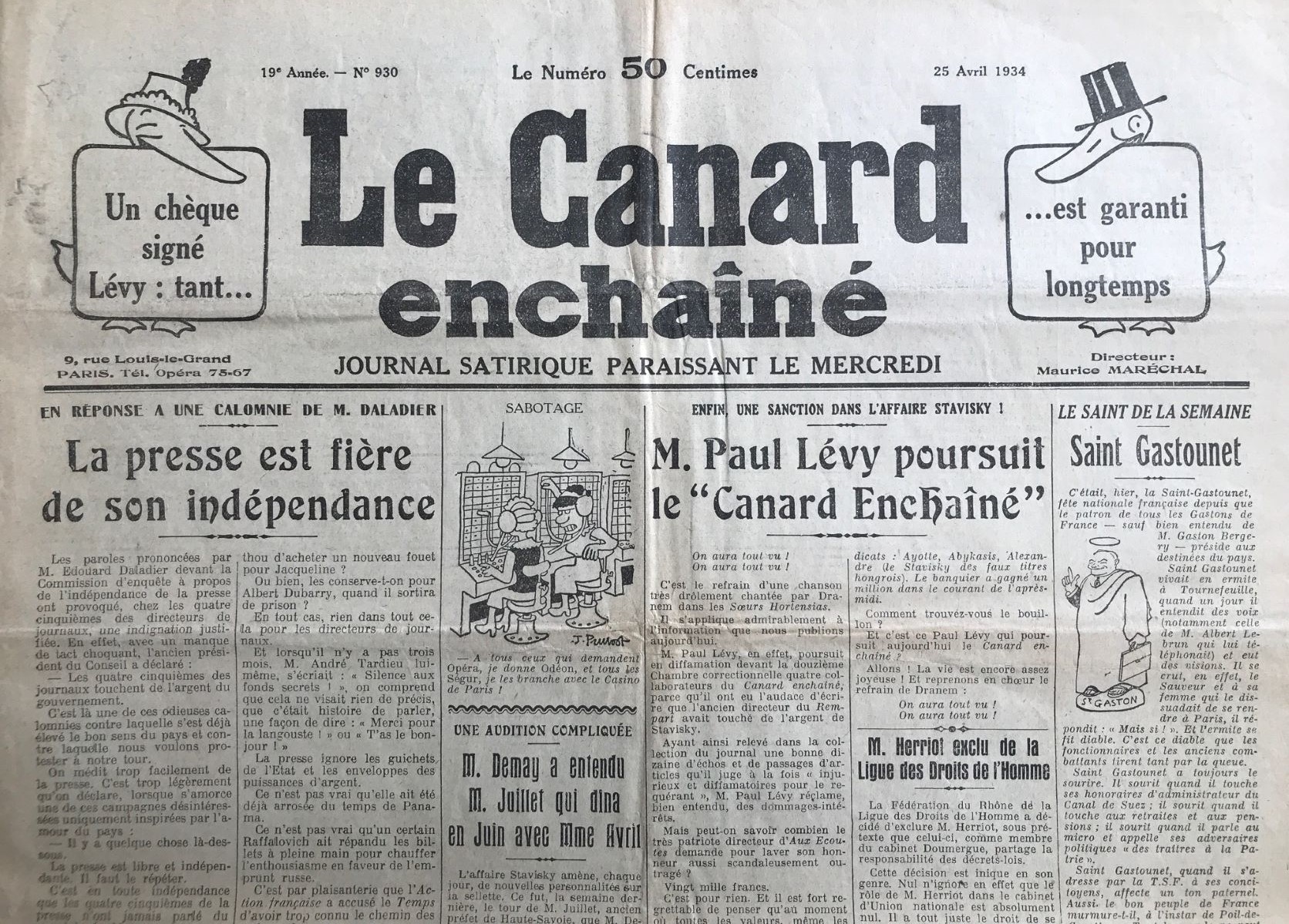 Couac ! | Acheter un Canard | Vente d'Anciens Journaux du Canard Enchaîné. Des Journaux Satiriques de Collection, Historiques & Authentiques de 1916 à 2004 ! | 930 1