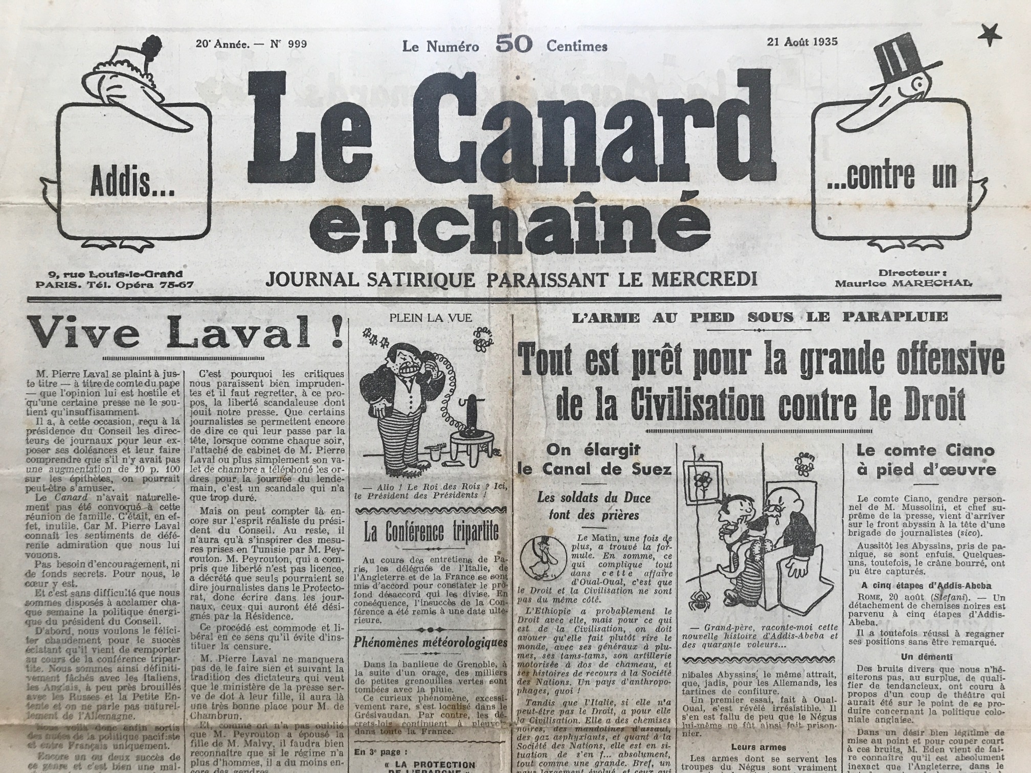 Couac ! | Acheter un Canard | Vente d'Anciens Journaux du Canard Enchaîné. Des Journaux Satiriques de Collection, Historiques & Authentiques de 1916 à 2004 ! | 999