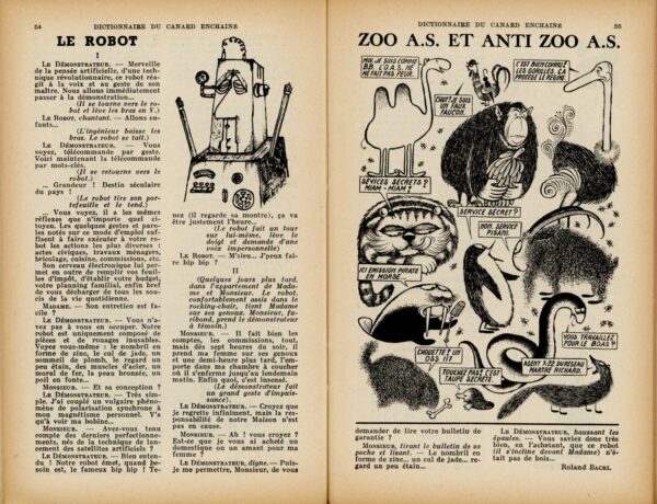 Couac ! | Dictionnaire CANARD 1963 | Dictionnaire Canard 1963. Numéro spécial, septième de la série - Supplément vendu à l'époque avec le numéro du 28 Novembre 1962. Définitions et histoires les plus satiriques et anticonformistes. In 8 format 20 X 13 cm, broché. Couverture souple. Comporte de nombreuses illustrations, photos et dessins humoristiques en noir & blanc, dans et hors textes. 96 pages Les plats peuvent présenter des traces d'usures ou frottements, l'intérieur est frais avec parfois quelques rousseurs sans gravité.         | 02197104